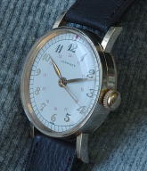 Longines vintage military watch 24 hour dial with hack